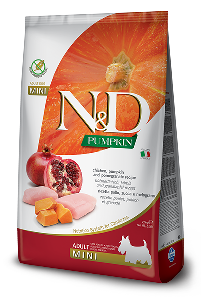 Farmina N&D Pumpkin Formula Mini Chicken and Pomegranate Adult Dog