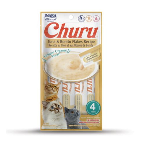 INABA Churu Tuna & Bonito Flakes Recipe Cat Treat