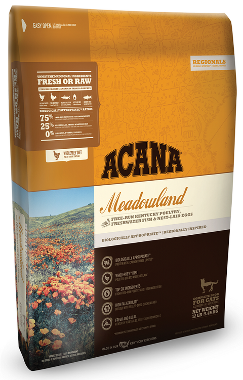 ACANA Regionals Meadowland Formula All Life Stages Grain Free Dry Cat Food