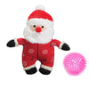 Patchwork Pets Santa Prickle Ball Dog Toy