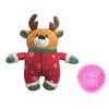 Patchwork Pet Reindeer Prickle Ball Dog Toy