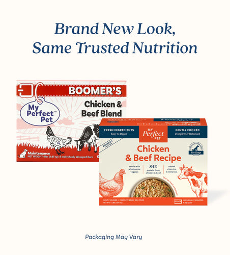 My Perfect Pet Gently Cooked Frozen Chicken & Beef Dog Food 4lb