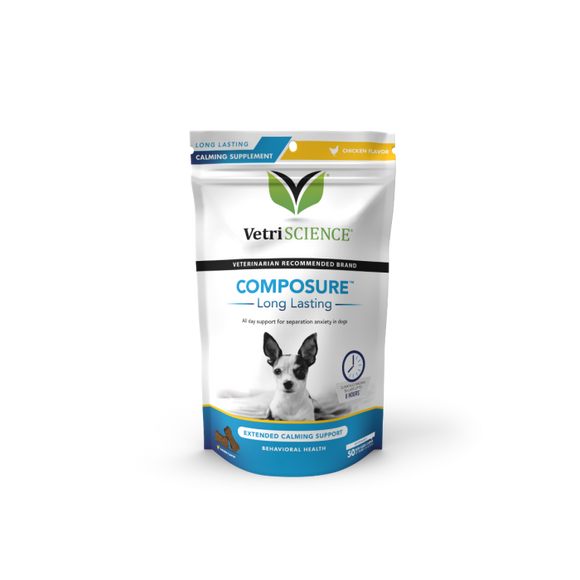 VetriScience Composure Long Lasting Calming Supplement for Dogs