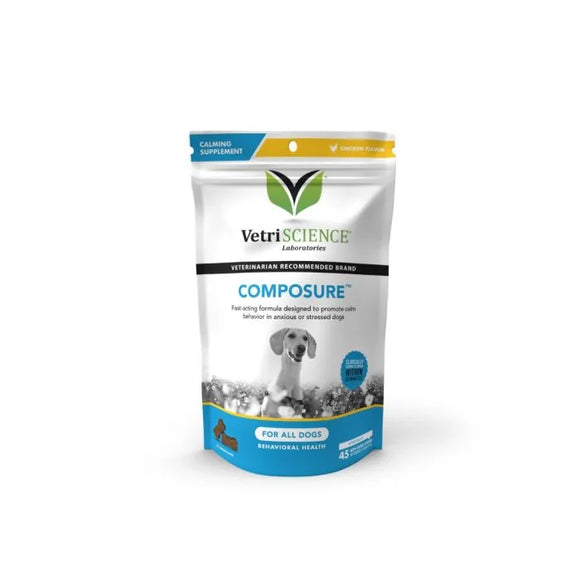 VetriScience Composure Chicken Flavor Calming Supplement for Dogs