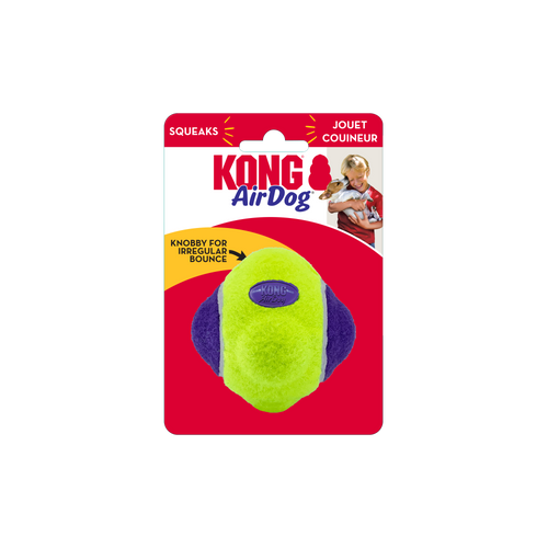 KONG AirDog Squeaker Knobby Ball  Dog Toy (Medium)