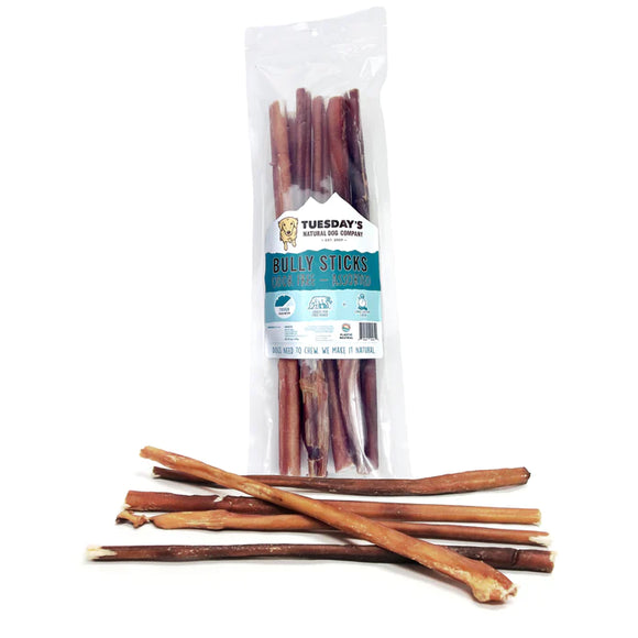 Tuesday's Natural Dog Company Odor Free Bully Sticks 12