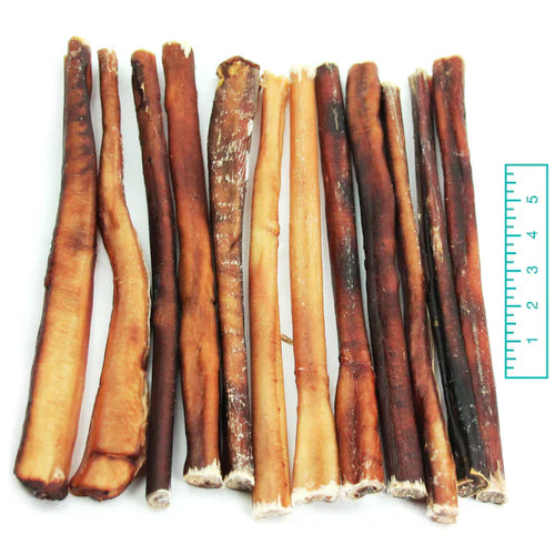 Tuesday's Natural Dog Company Thick Bully Sticks Odor Free Dog Treats (6 Bulk)