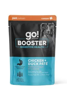 Petcurean Go! Solutions Booster Chicken + Duck Pâté for Digestive Health Wet Dog Food (2.8 oz)
