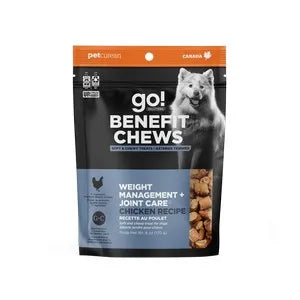 Petcurean Go! Solutions Benefit Chews Weight Management + Joint Care Chicken Dog Treats (6 oz)