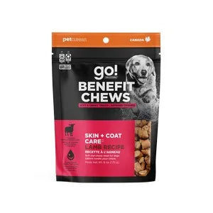Petcurean Go! Solutions Benefit Chews Skin + Coat Care Lamb Dog Treats (6 oz)