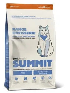 Petcurean Summit Range Rotisserie Chicken Meal + Turkey Meal Recipe for Adult Cats