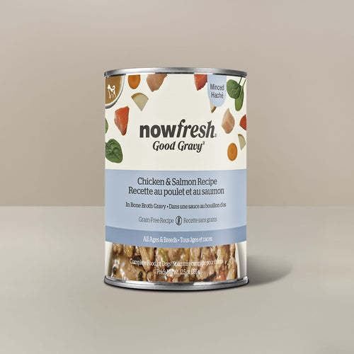 Petcurean Now Fresh Good Gravy Minced Chicken & Salmon Wet Dog Food