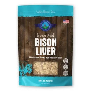 Shepherd Boy Farms Freeze-Dried Bison Liver For Dogs and Cats Treats