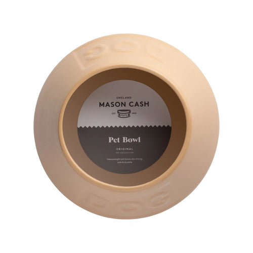 Mason Cash Cane Non Tip Lettered Dog Bowl 8.3