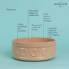 Mason Cash Cane Lettered Dog Bowl 9.8 101oz