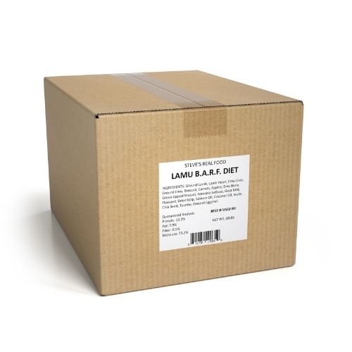 Steve's Real Food Frozen Raw Lamu Diet for Dogs and Cats (13.5 lb Patties)