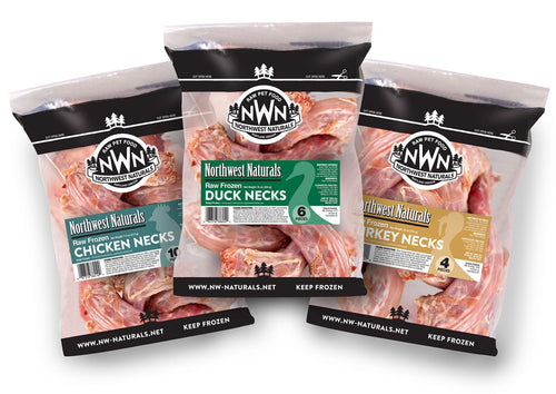 Northwest Naturals Raw Frozen Necks (Turkey Necks, 3 Count)