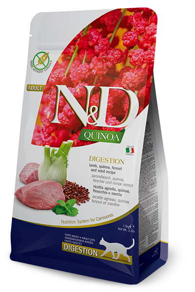 Farmina N&D Cat GF Quinoa Digestion Lamb
