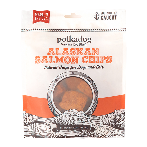 Polkadog Alaskan Salmon Chips (4 oz)
