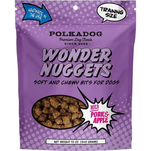 Polkadog Wonder Nuggets Apple & Pork Dog Treats (12 oz)