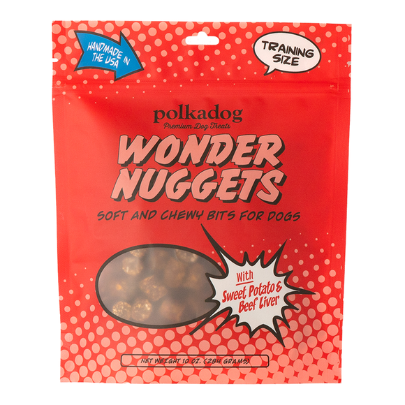 Polkadog Wonder Nuggets Sweet Potato & Beef Dog Treats (12 oz)