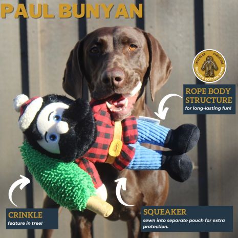 Tall Tails Paul Bunyan Rope Body Dog Toy (14)