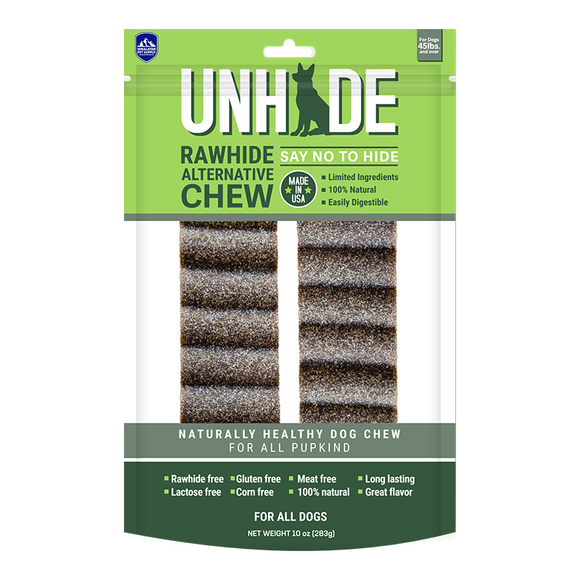 Himalayan Pet Supply Unhide Rawhide Alternative Dog Chew Medium 2 Pieces 6oz