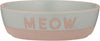 Mason Cash Meow Cat Bowl 5.1 10.1oz Green & Tan