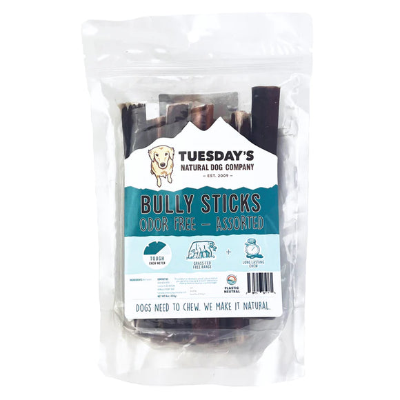 Tuesday's Natural Dog Company Odor Free Bully Sticks 6