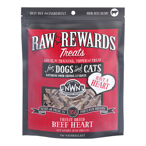 Northwest Naturals Freeze Dried Beef Heart Treats for Cats and Dogs