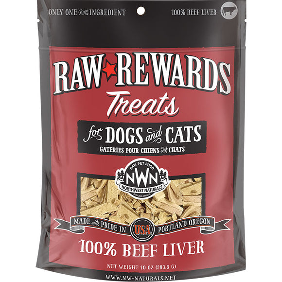 Northwest Naturals Freeze Dried Beef Liver Treats for Cats and Dogs