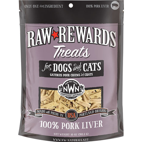 Northwest Naturals Freeze Dried Pork Liver Treats for Cats and Dogs