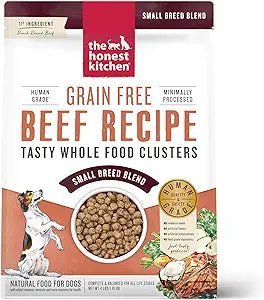 The Honest Kitchen Whole Food Clusters for small breed GRAIN FREE BEEF