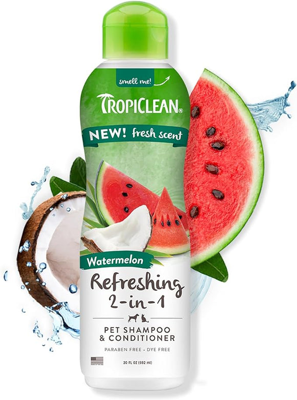 Tropiclean 2-in-1 Pet Shampoo & Conditioner Watermelon Scent