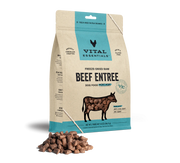Vital Essentials Freeze Dried Grain Free Beef Mini Nibs Entree for Dogs Food and Free Kong