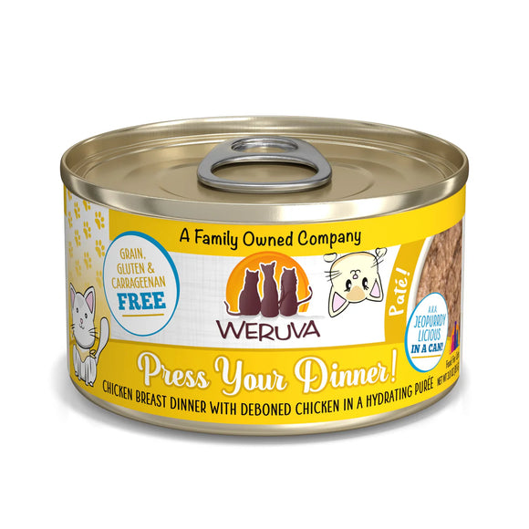 Weruva Press Your Dinner! Chicken Breast Dinner with Deboned Chicken Canned Cat Food