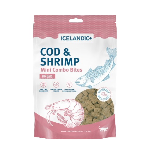 Icelandic Cat Mini Cod & Shrimp Combo Bites 1.7oz
