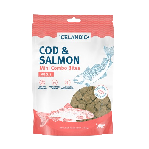 Icelandic Cat Mini Cod & Salmon Combo Bites 1.7oz