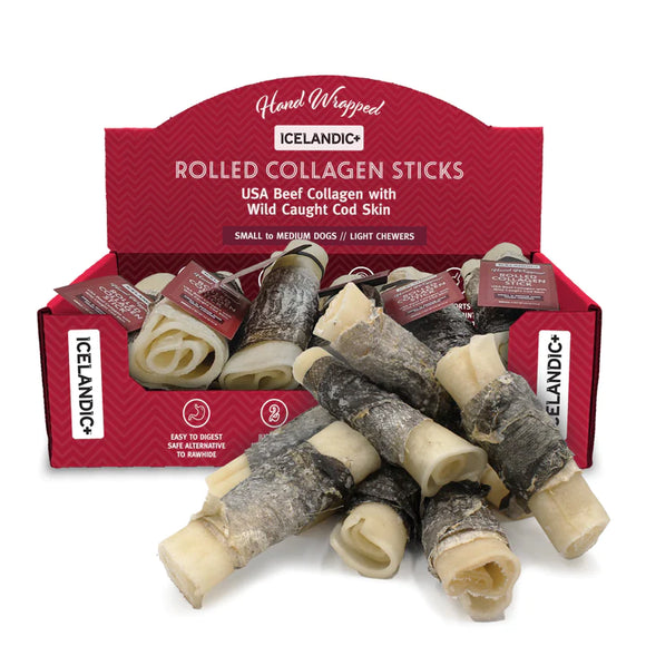 Icelandic+ Beef Collagen Dental Chew Wrapped With Cod Skin