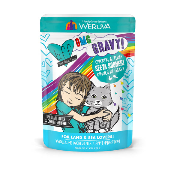 Weruva Tuna & Chicken Charm Me Tuna & Chicken Dinner in Gravy (3.0 oz Pouch)