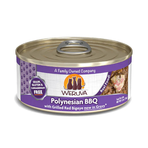 Weruva Polynesian BBQ with Grilled Red Bigeye in Gravy Canned Cat Food