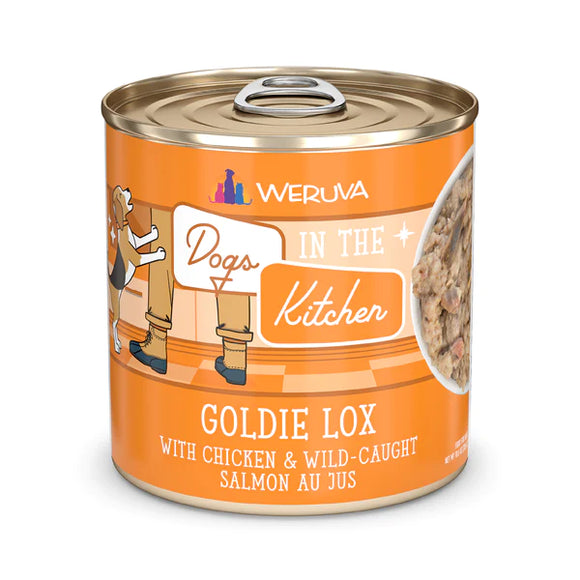 Weruva Dogs in the Kitchen Goldie Lox with Chicken & Wild Caught Salmon Au Jus (10.0 Oz - 12pk)