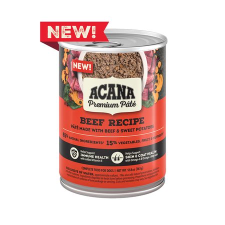 ACANA Premium Pate Beef with Bone Broth Recipe Canned Dog Food