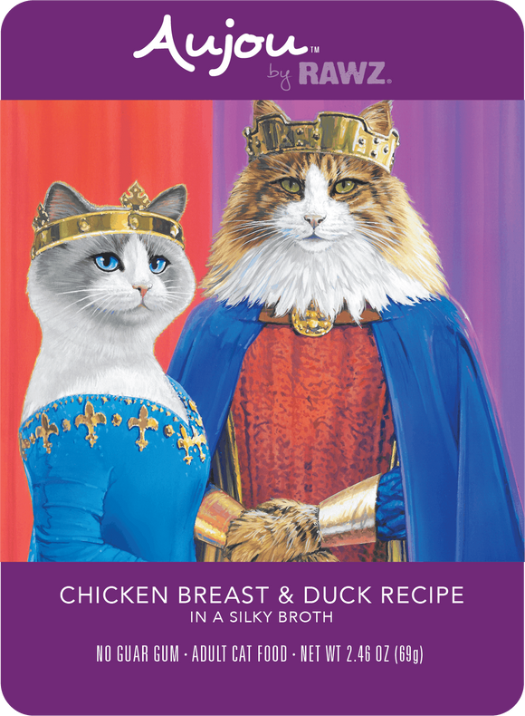 Aujou By RAWZ Chicken Breast & Duck Wet Cat Food