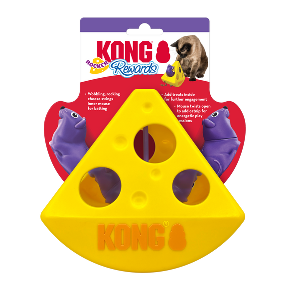 KONG Rewards Rocker Cheese Cat Toy