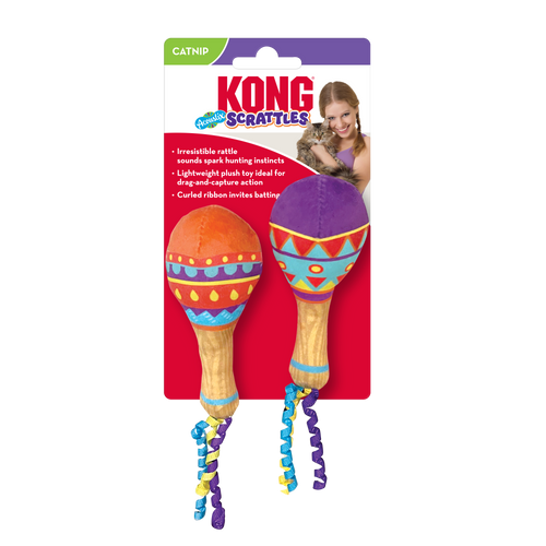KONG Scrattles Acoustix Cat Toy (2-pk)