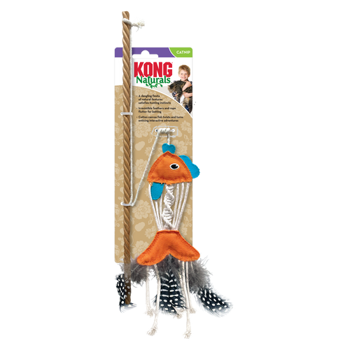 KONG Naturals Teaser Fish Cat Toy