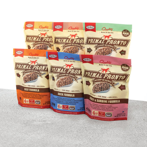 Primal Pet Foods Canine Raw Frozen Pronto (Turkey & Sardine 4 Lb)