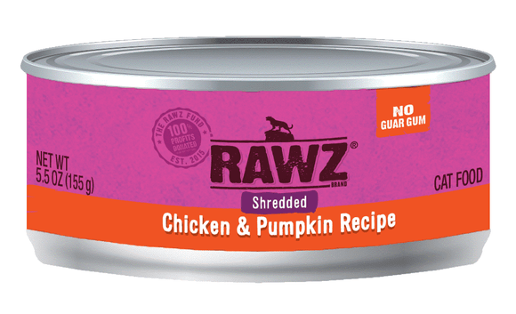 RAWZ Chicken & Pumpkin Shredded Canned Cat Food