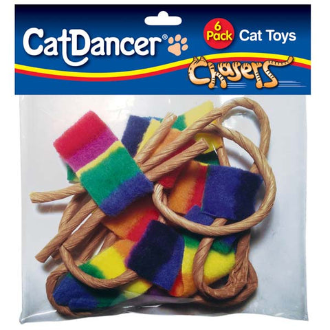 Cat Dancer Chasers 6 Pack Cat Toys
